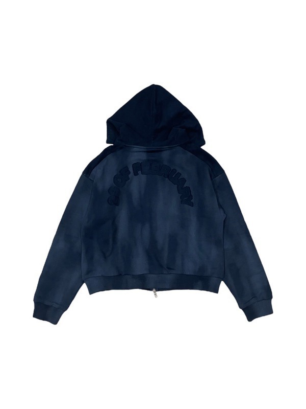 29offeb  AW23 Morpho Menelaus double zip hoodie