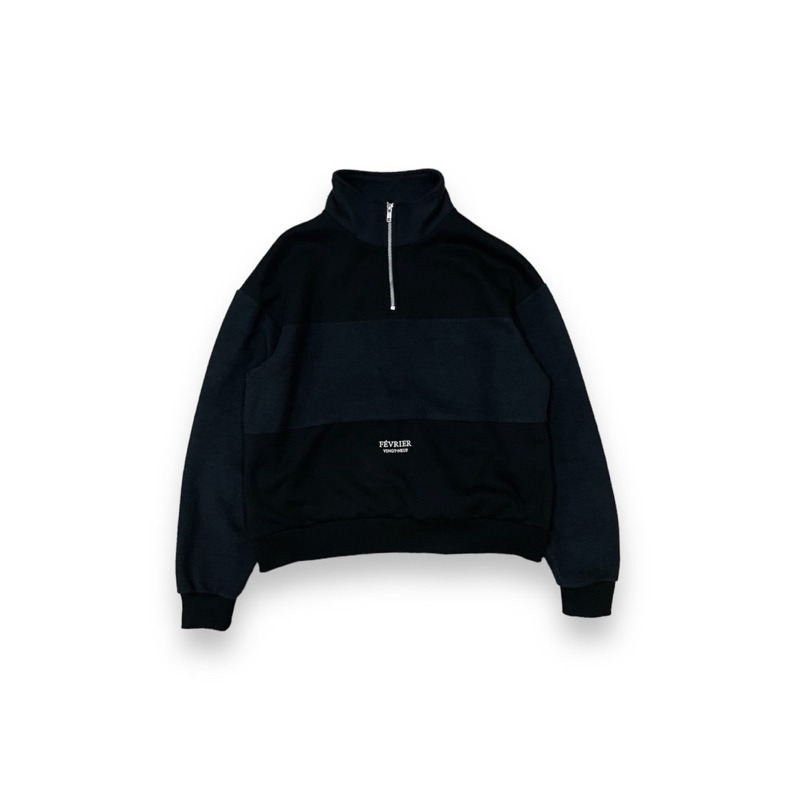 29offeb AW23 French logo half zip sweater