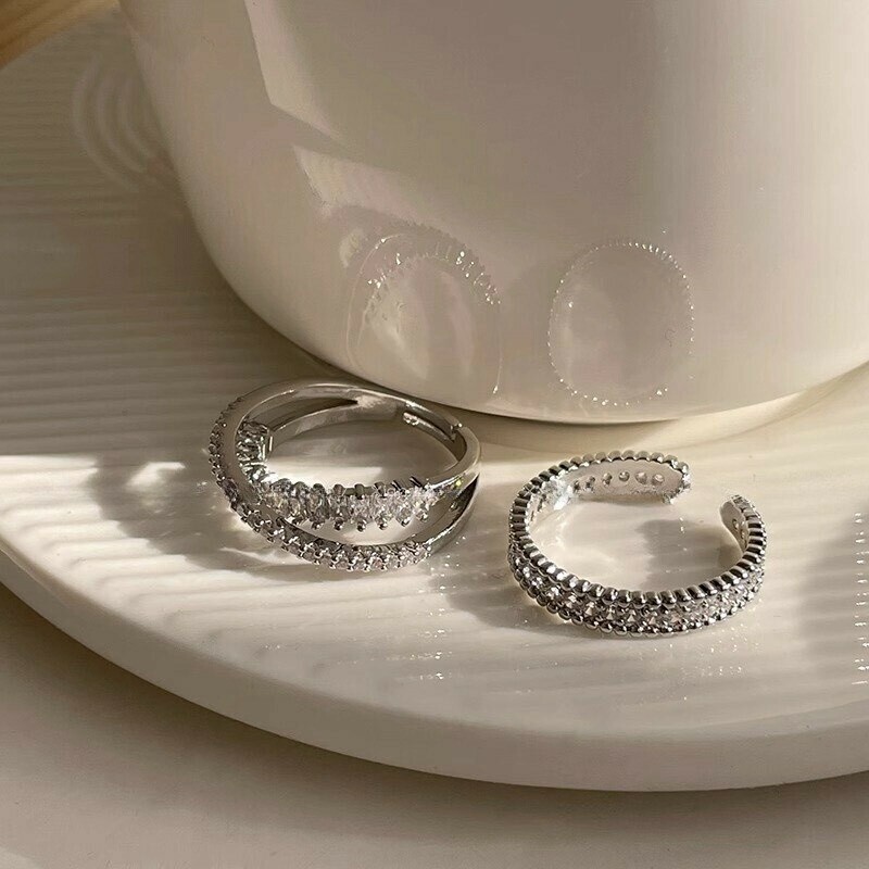 盛放．交叉排鑽調整戒