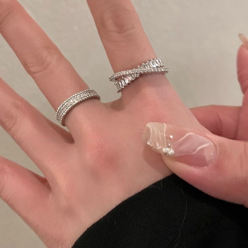 盛放．交叉排鑽調整戒