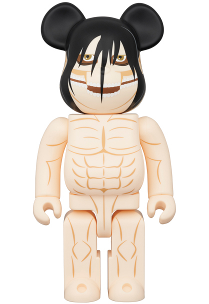 三款合售BEETLE BE@RBRICK 進擊的巨人艾蓮萊納亞妮鎧之巨人女巨人庫柏