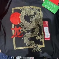 [S] GUESS LONG CNY TEE,JET BLACK A996, QBOI46K9TJ1-JET BLACK A996 [FINAL SALE] (SGU535)