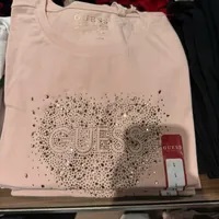 [S] GUESS BIBI HEART TEE,VAPOR ROSE, QBOI43K9TJ1-VAPOR ROSE (SGU539)