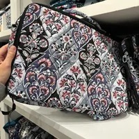 [S] VERA BRADLEY 28192-T90 LAPTOP WORKSTATION CROSSBODY,ORNATE BLOOMS, 886003899878 (SVB35)