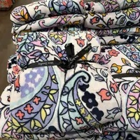 [S] VERA BRADLEY 12408-142926 THROW BLANKET,MADDALENA PAISLEY SOFT, 886003855218 (SVB36)