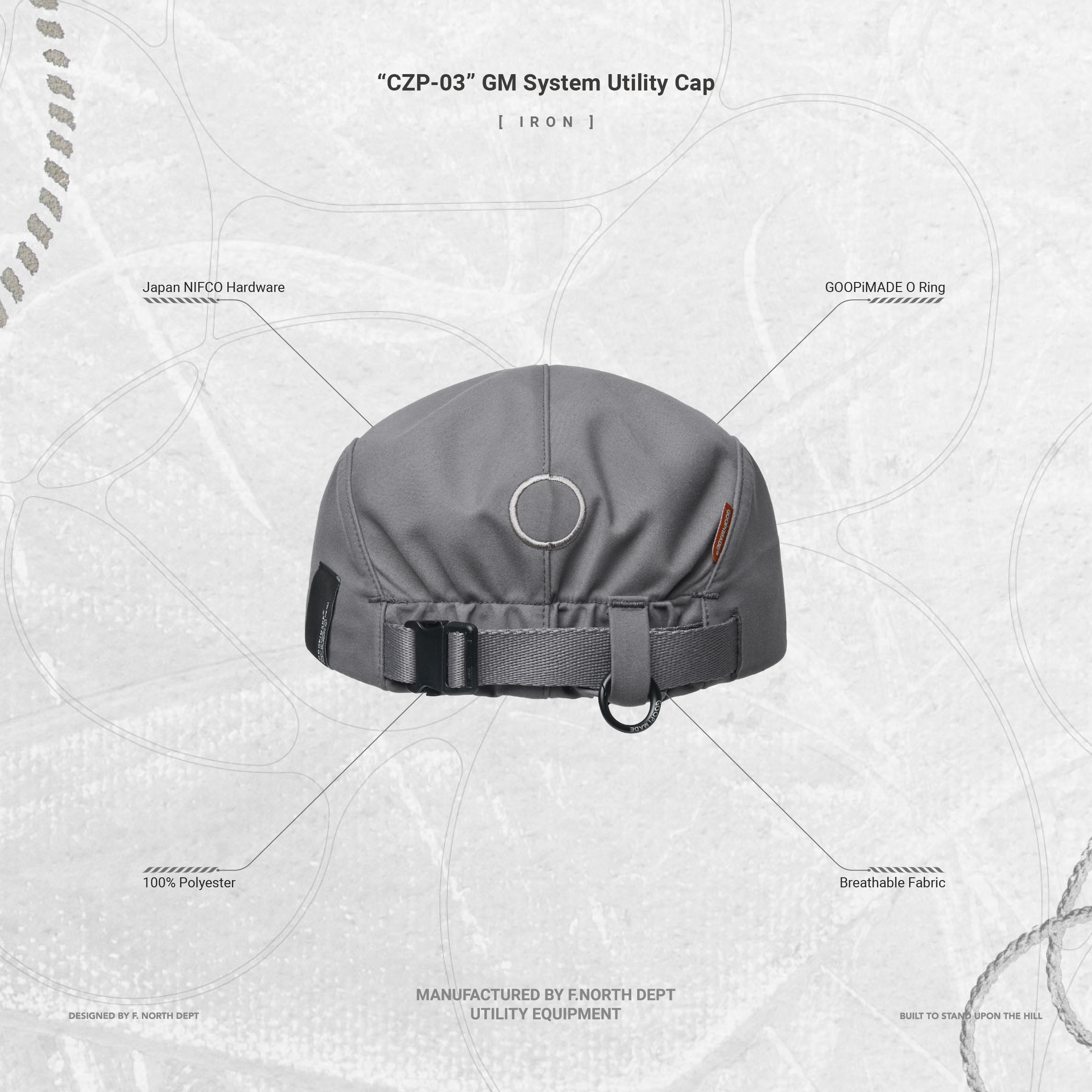 CZP-03” GM System Utility Cap - Iron