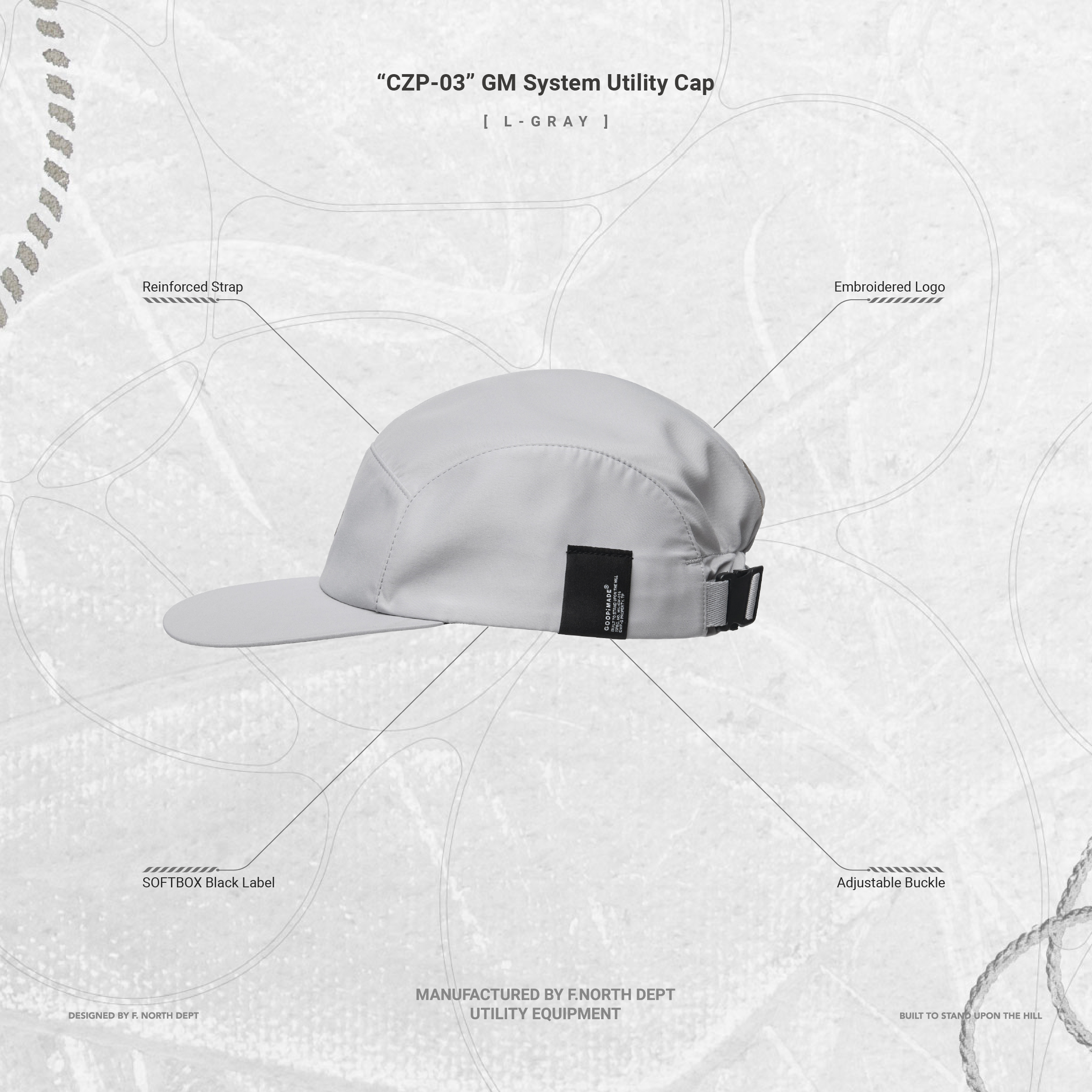 CZP-03” GM System Utility Cap - L-Gray