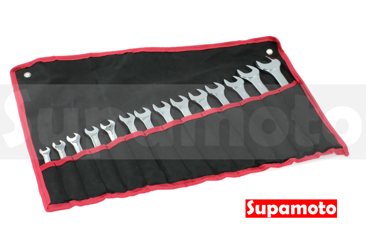 -Supamoto- 梅開 扳手 8-24 套裝 整套 手工具 開口 梅花 扳手 梅開 歐式 活動扳手