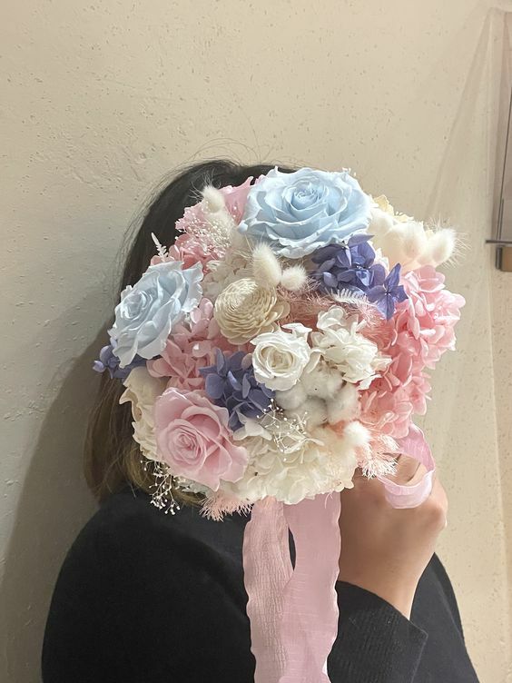 永生花捧花 乾燥花捧花05