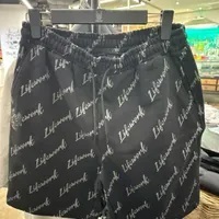 [S] LIFEWORK SIGNATURE LETTERING SHORTS,BLACK, LW242KS07040 [FINAL SALE] (SLW434)
