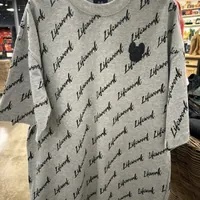 [S] LIFEWORK SIGNATURE LETTERING T-SHIRT,MELANGE GREY, LW242TS07035 (SLW440)