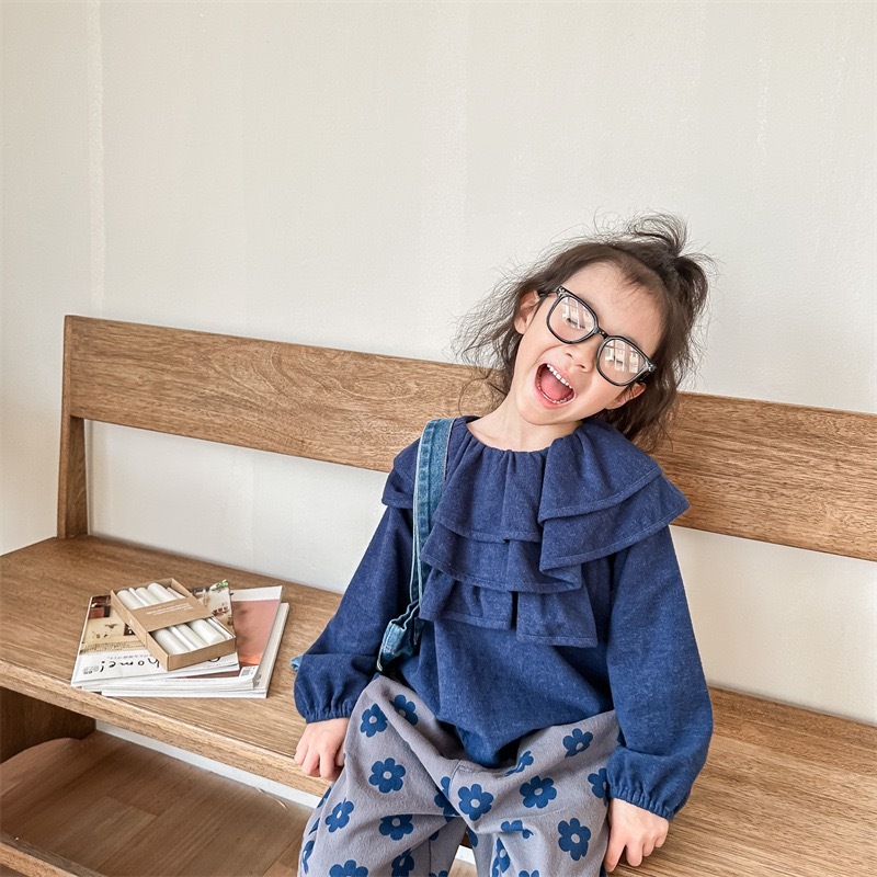 浪花感水洗棉上衣