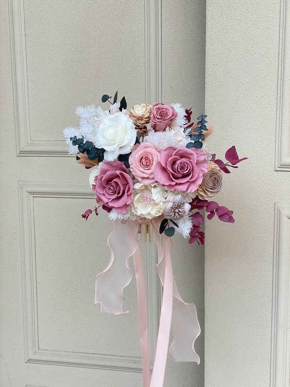 永生花捧花 乾燥花捧花07