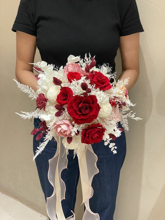 永生花捧花 乾燥花捧花08