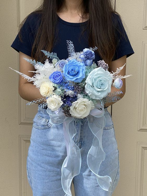 永生花捧花 乾燥花捧花09