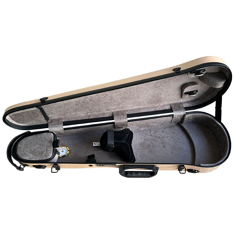 UNO Case 超輕量碳纖維小提琴三角盒 (亮面粉)