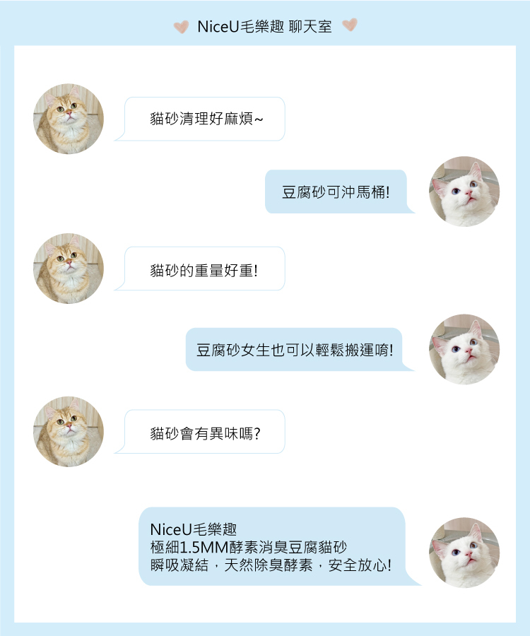 極細 1.5 MM 酵素消臭豆腐砂推薦－Nice U