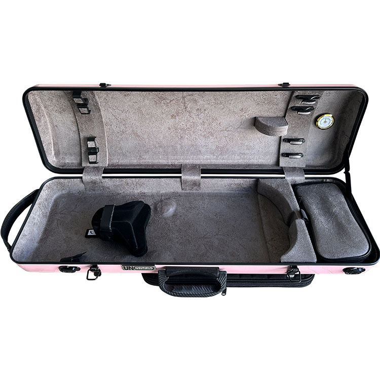 UNO Case 超輕量碳纖維小提琴四方盒-譜袋 (亮面粉)