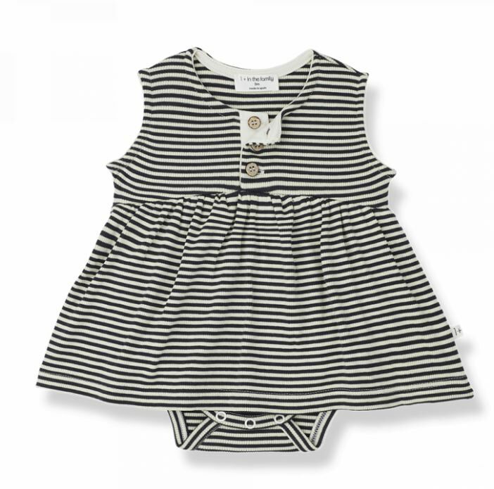 1+ in the family 條紋包屁洋裝 LIRICA anthracite