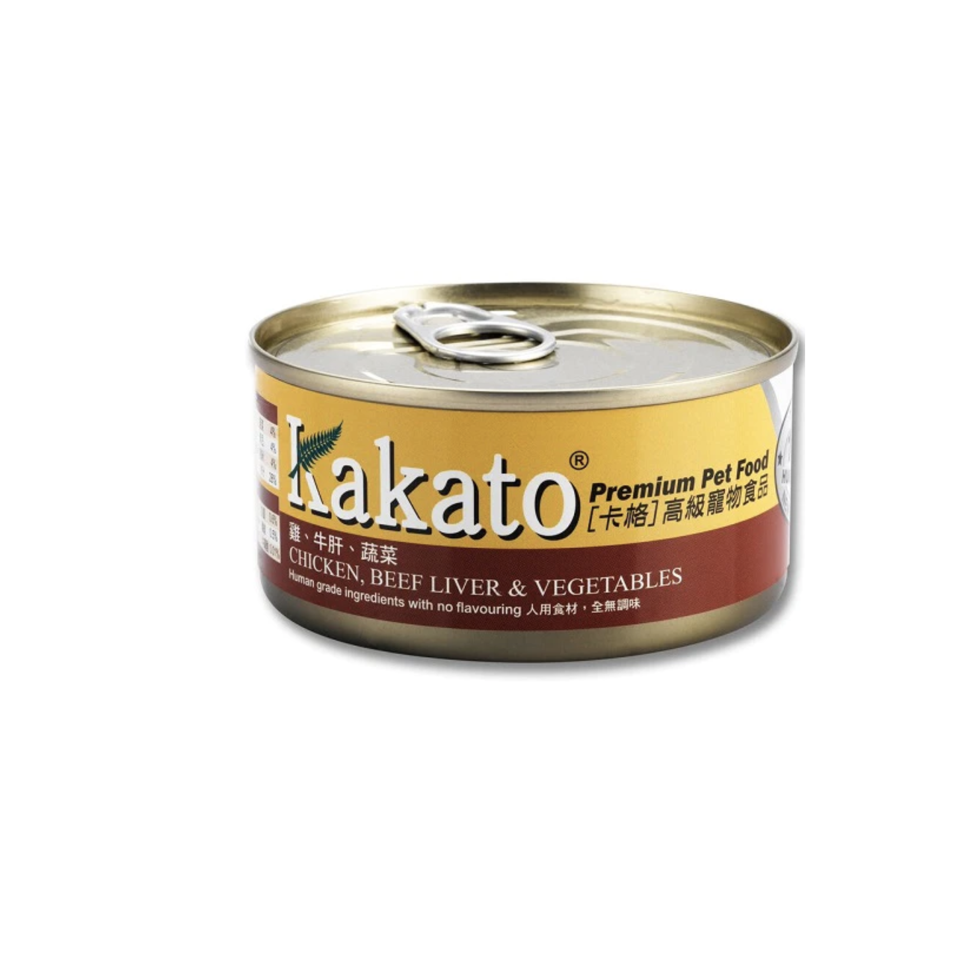 Kakato  - 雞,牛肝&蔬菜(貓狗食用)罐頭170克(48罐)