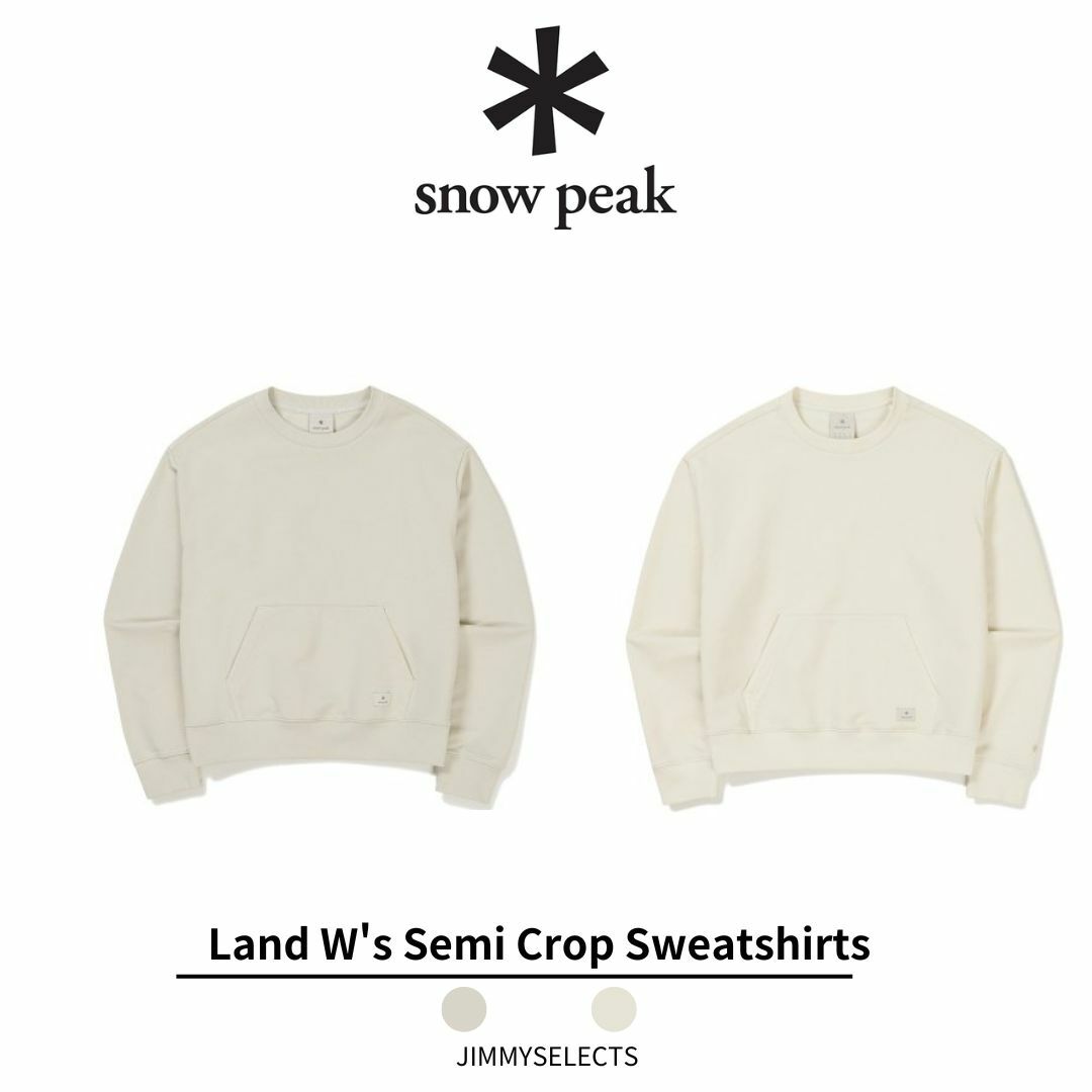 Snow Peak 雪諾必克 女 Land  Semi Crop 短版 衛衣 長袖 S24SWFHT51