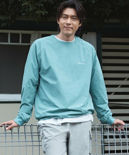 Snow Peak 雪諾必克 Thin Tech Woven 梭織 大logo 長袖 S24SMSHT68