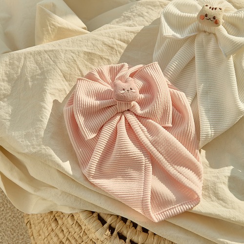 DOTFRIENDS迷你玩偶系列-新生兒蝴蝶結彈性包頭巾