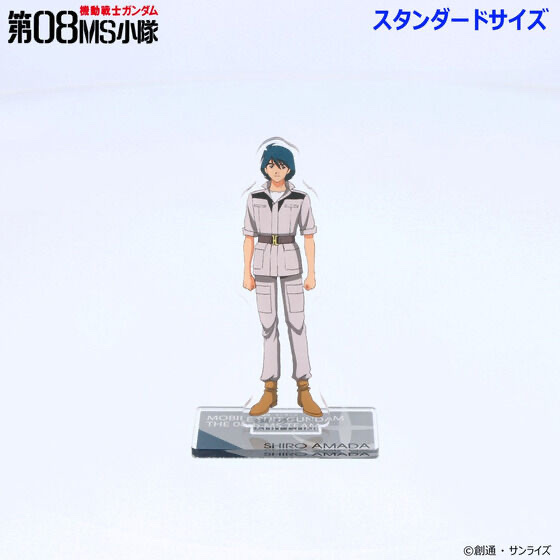 235063 Pbandai 預訂2025/10月 機動戦士ガンダム 第08MS小隊 アクリルスタンド （スタンダードサイズ） （細size)