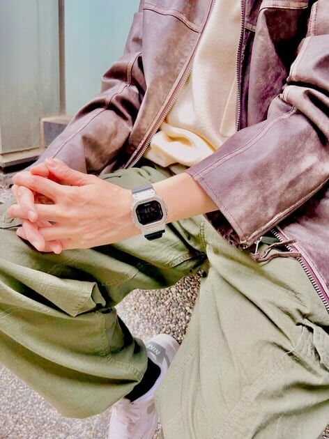 萬年鐘錶 - G-SHOCK  油漬搖滾不鏽鋼金屬系列電子錶 GM-5600GC-1  錶徑 : 43.2 mm