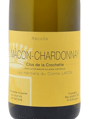 Heritiers Du Comte Lafon Macon Chardonnay Clos de la Crochette 2023 (1500ml)