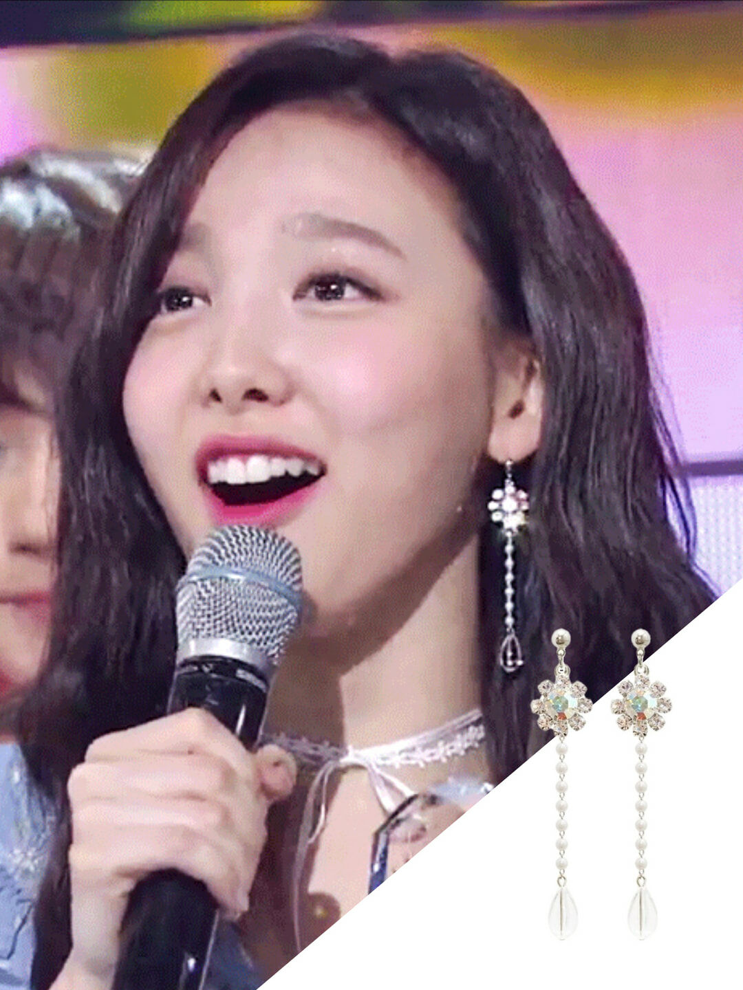 韓國WING BLING授權 祕密花園水鑽垂墜兩式耳環(秀智、娜璉同款)