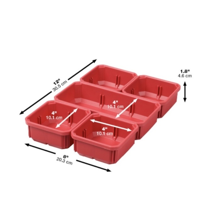 ＊中崙五金【附發票】美沃奇 配套智能收納箱 內箱儲物盒(5件入) 內襯 適用: 48-22-8431 / 8436