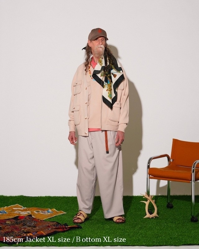 AMBERGLEAM - Fisherman Knit Cardigan / SmokeCloud