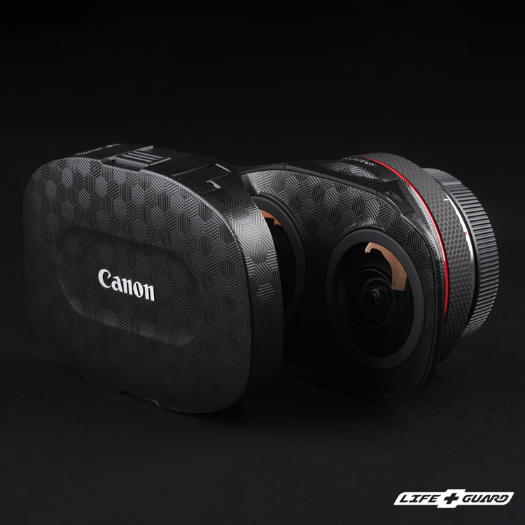 LIFE+GUARD Canon RF 5.2mm F2.8 L 專用六角光幻黑貼膜產品圖
