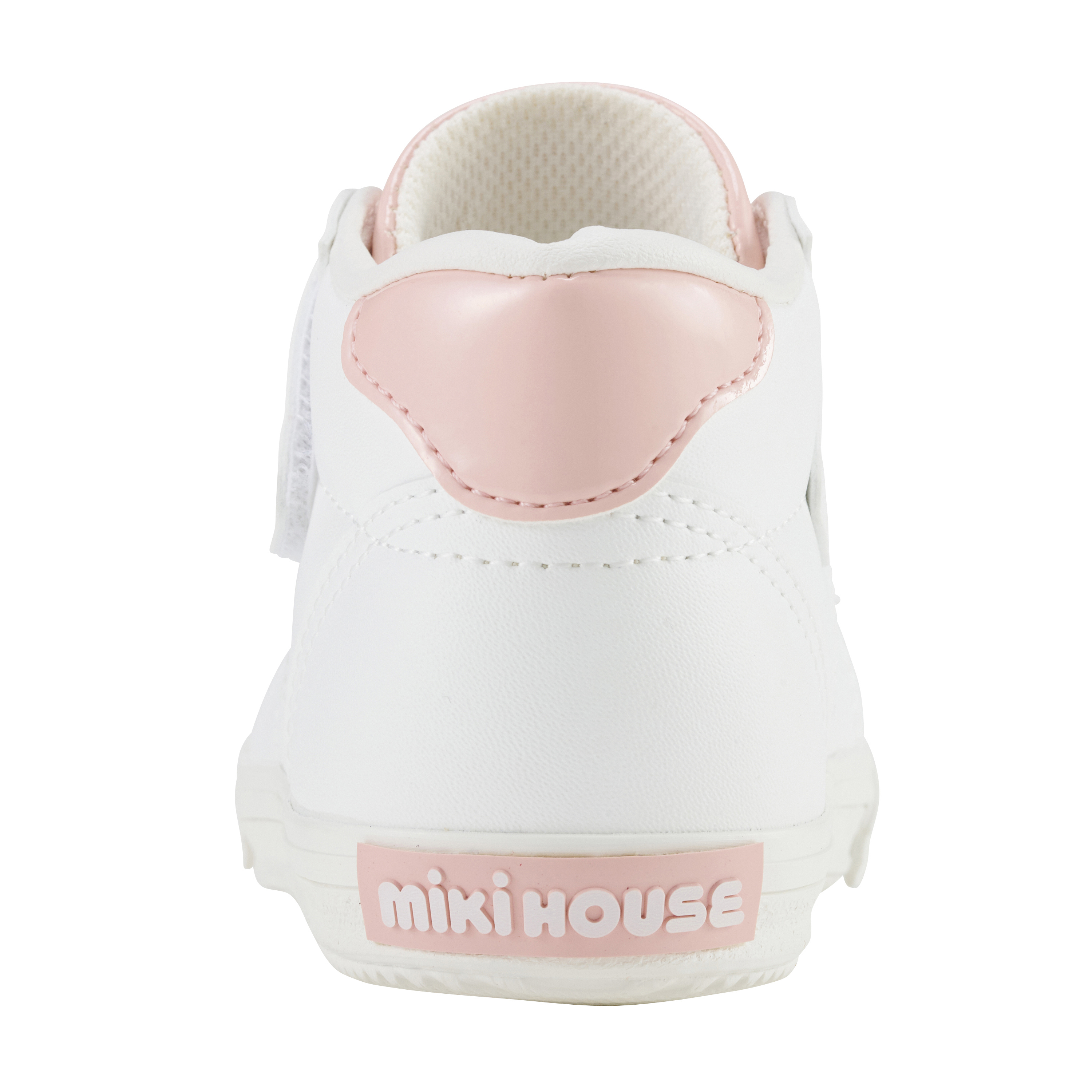 皮製綁帶造型二段鞋-粉