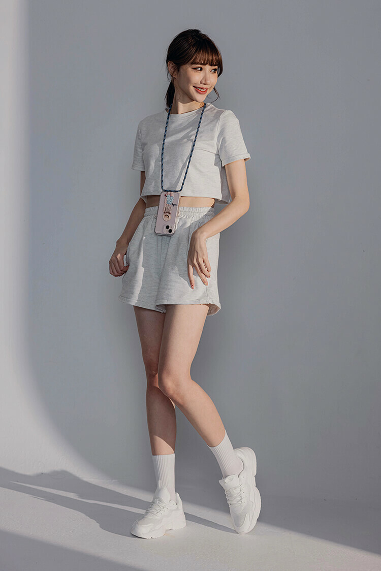 個性女孩 - (客製化姓名) iPhone透明掛繩手機殼