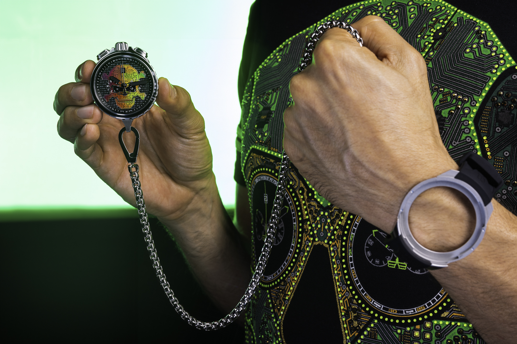 BOMBERG BOLT-68  Heritage系列 數位骷髏腕錶