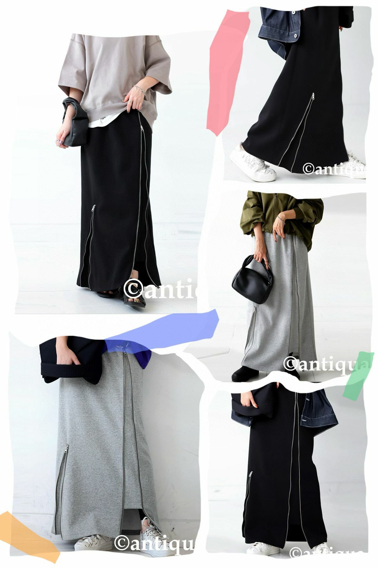 CVA-ANT雙拉鍊半裙-2400228