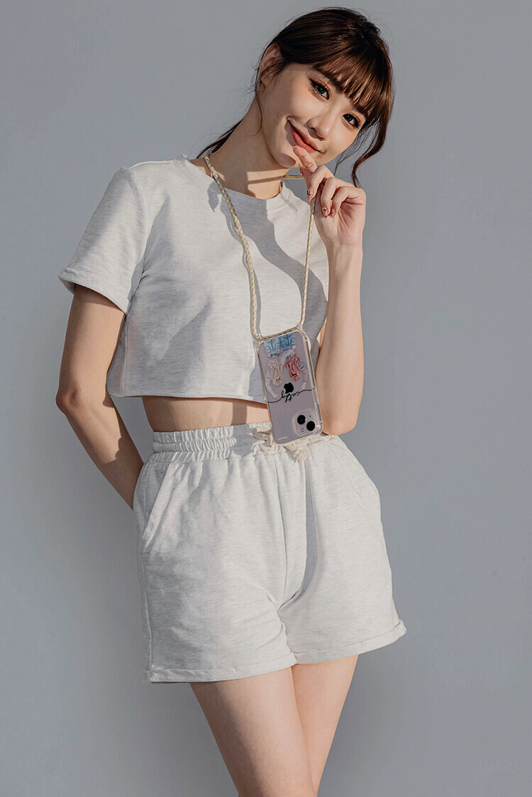 閨蜜女孩 - (客製化姓名) iPhone透明掛繩手機殼