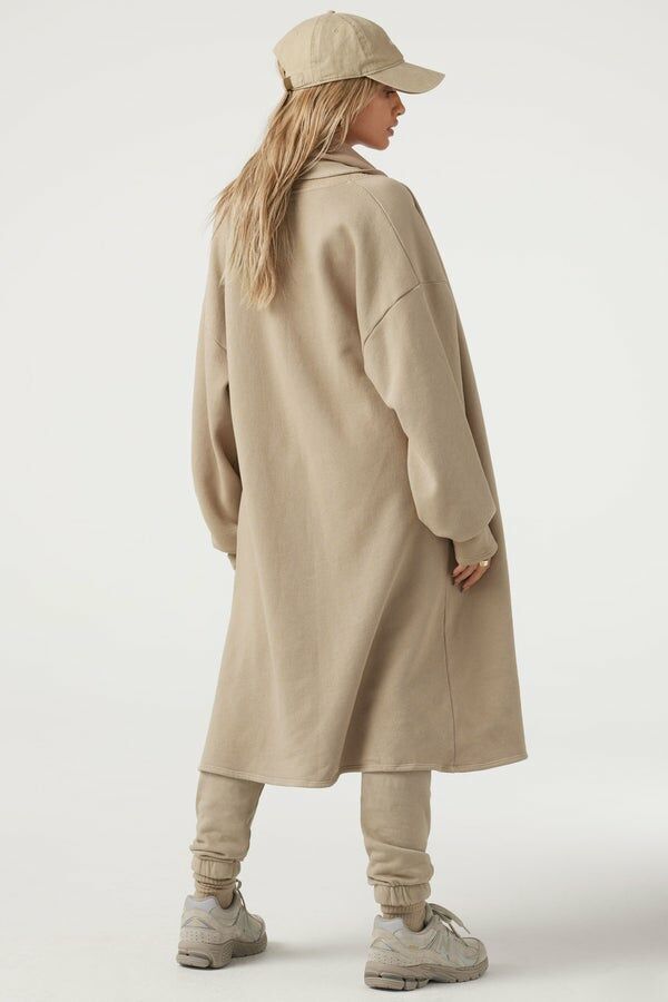 Oversized Cardigan 長版厚磅棉外套