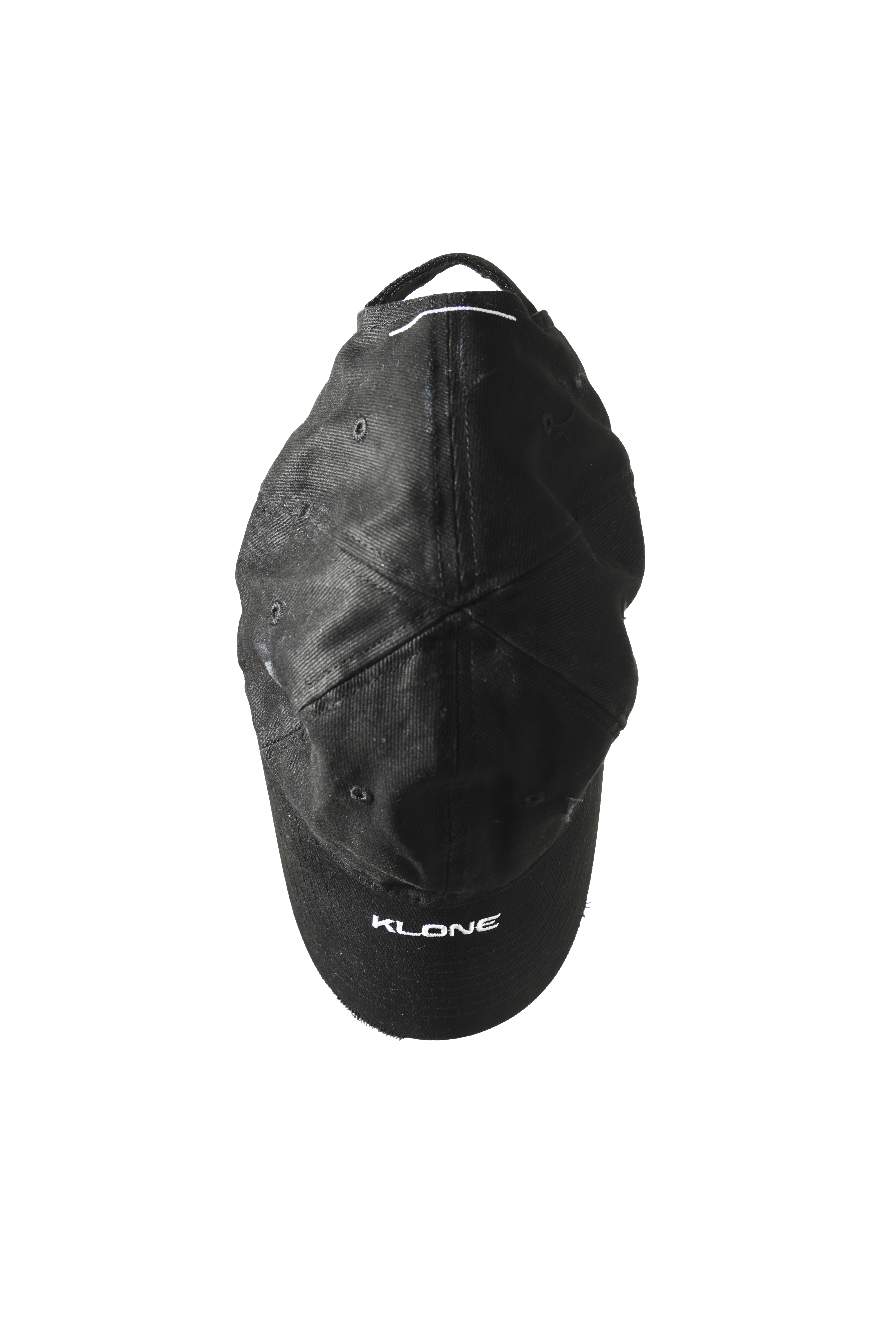 KLONE FW23 COLLECTION “ Daily Sense ”  - “ KLONE “ Embroidered Cap - Washed Black
