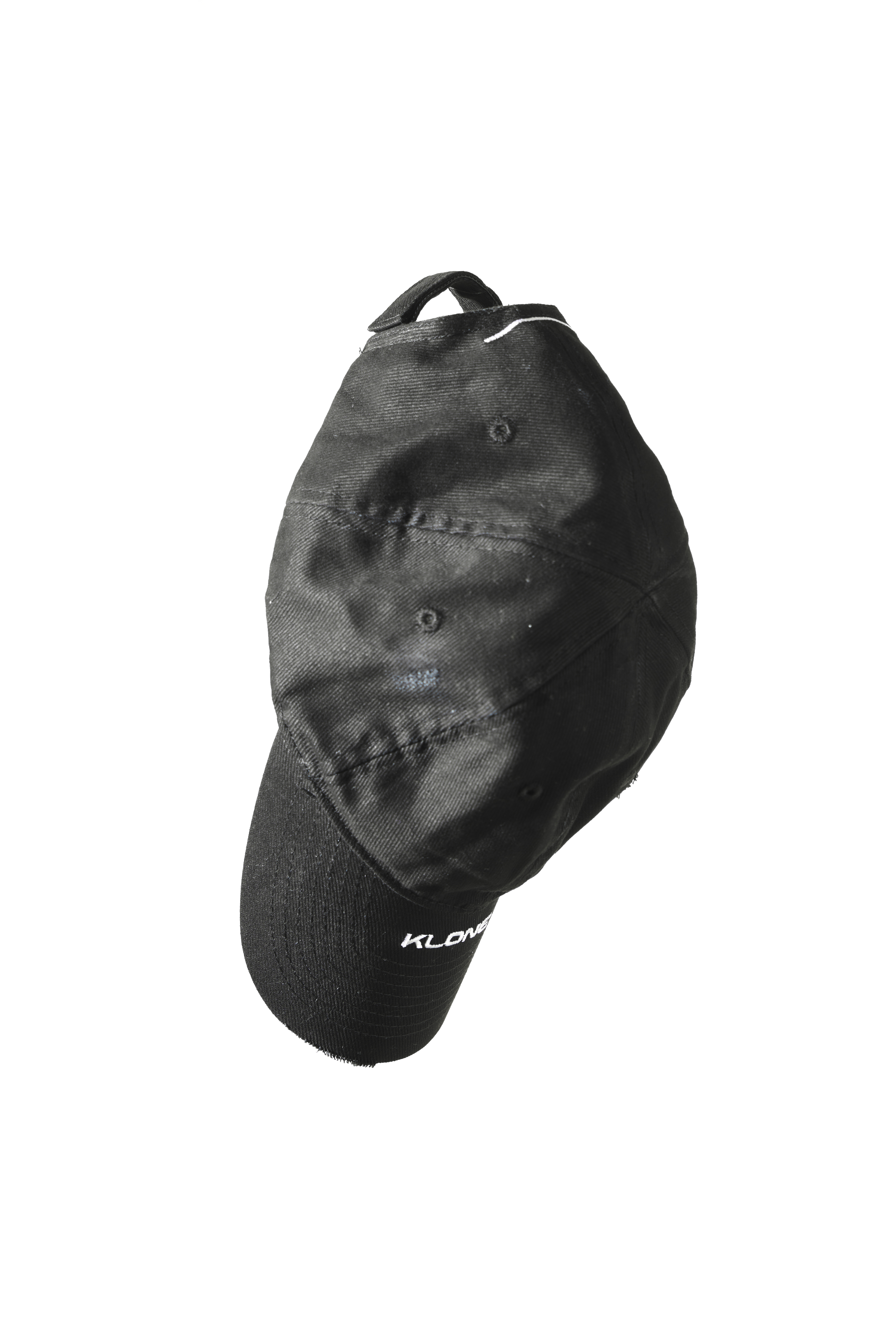 KLONE FW23 COLLECTION “ Daily Sense ”  - “ KLONE “ Embroidered Cap - Washed Black