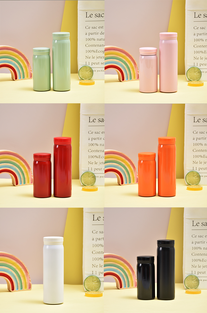 馬卡龍色迷你口袋杯304不鏽鋼保溫杯 AS9514