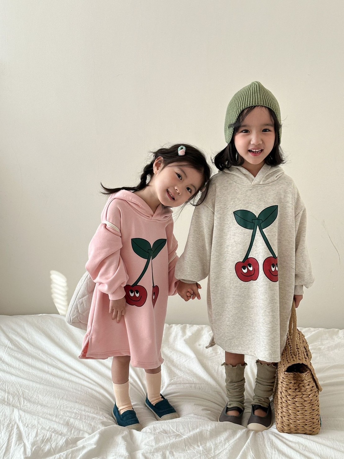 櫻桃笑臉長版洋裝