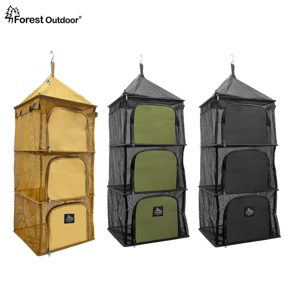 【Forest Outdoor】 四層加大曬網籃 (方型鳥籠)