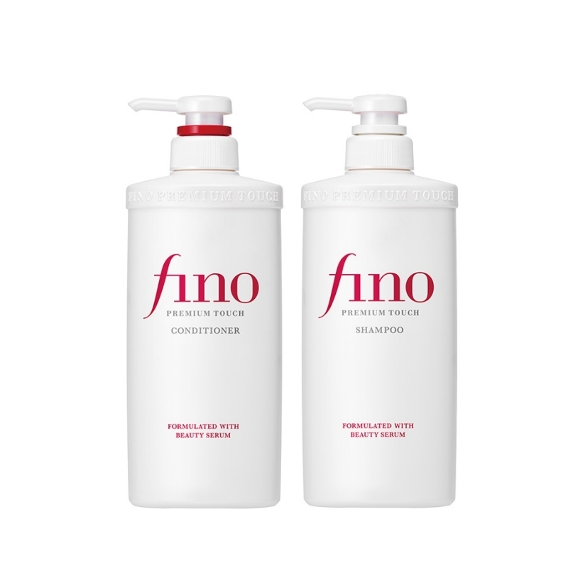 資生堂 Fino 美容複合精華洗髮 & 護髮素套庄 (550ml + 550ml) [滋潤型-修護損傷]