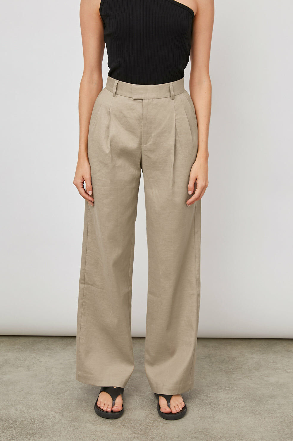 Marnie Pant 棉麻打褶寬褲