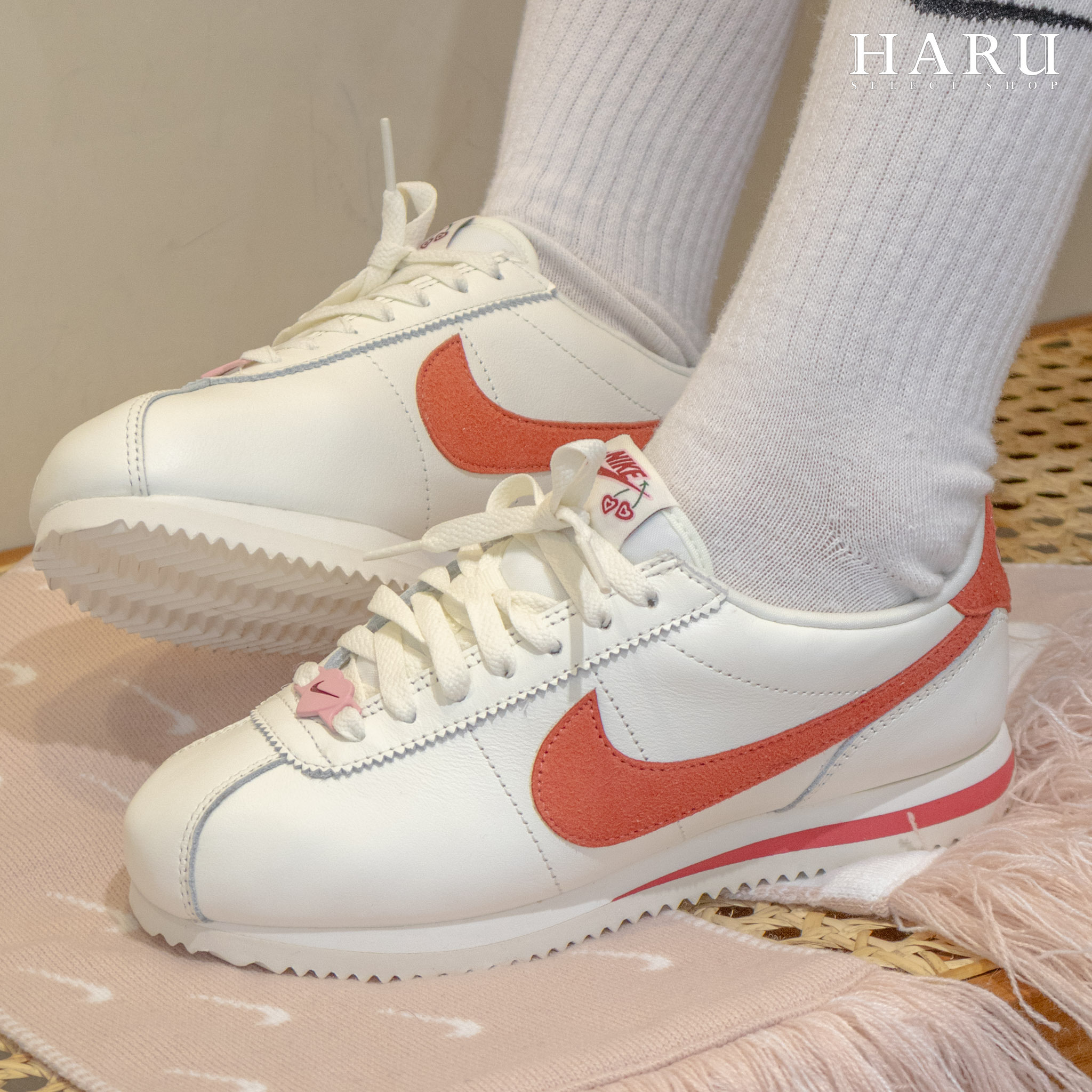 NIKE CORTEZ 'Valentine's Day' 櫻桃紅 白粉紅 情人節 麂皮 阿甘鞋 復古慢跑休閒鞋 FZ5167-133