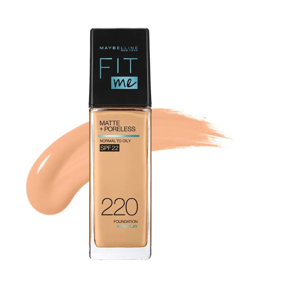 Maybelline New York - Fit Me 霧光控油零毛孔啞緻粉底液 SPF22 #220 30ml