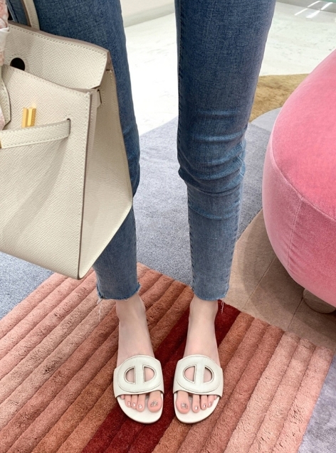 立體豬鼻子 牛皮拖鞋(35-40)(6色)